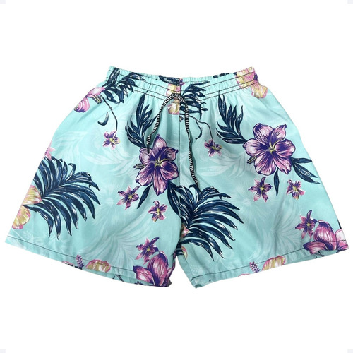 Shorts Floral Masculino Tactel Praia Verao Neymar Ref  370