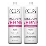 Kit Banho De Verniz Shampoo Litro  + Condicionador Litro 