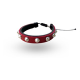 Pulseira Bracelete De Couro Rock In Roll Spike Cores Nova