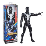 Figura Spiderman Titan Hero Black Suit Warriors Spiderman