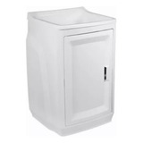 Gabinete Plastico Com Tanque Para Lavanderia Branco Astra