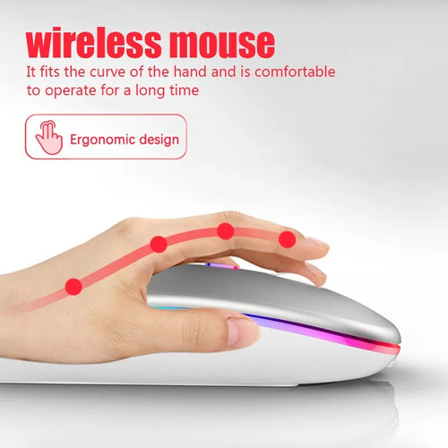 Mouse Inalámbrico Con Usb Recargable