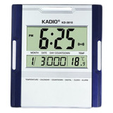 Reloj Pared Mesa Kadio Digital Hora Fecha Alarma Termometro