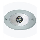 Luminária Oval Branca De Interior Em Led 12v E 24v