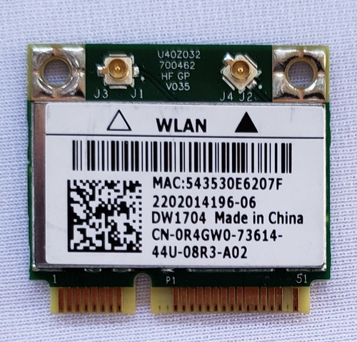 Tarjeta Red Wifi  Bcm943142hm Bluetooth 4.0 Dell 15 3521