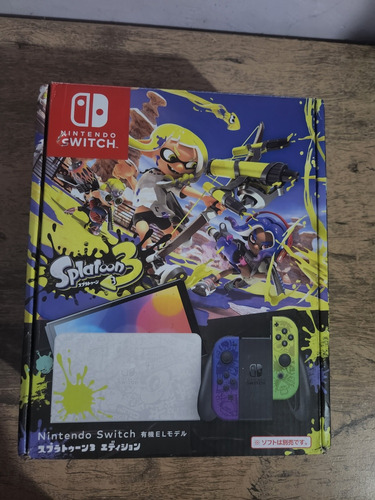 Aparelho Nintendo Switch Oled Novo Edição Splatoon