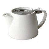 Tetera De 18 Oz Con Tapa E Infusor, Blanco