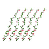 5 Unidades De Imitación De Rosas Pequeñas De Ratán, 9 Rosas