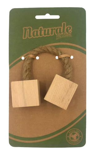 Naturale Cuerda Cubo De Madera