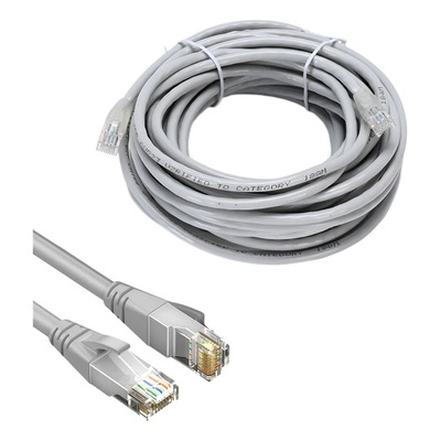 Cable Red Categoria 6 Cat6e Rj45 Utp Ethernet 5 Metros | MercadoLibre
