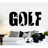 Vinilo Decorativo Deporte Mural Golf Letras