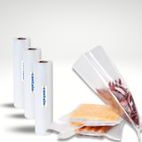 3 Rollos De Vacio Gofrado De 30x600 Cms Para Oster Foodsaver