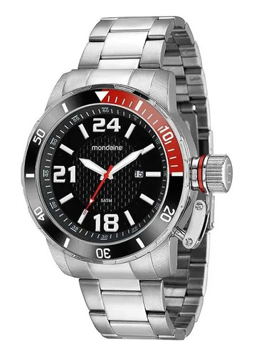  Mondaine N/a Masculino Metal Óxido De Prata 50 M   Quartzo