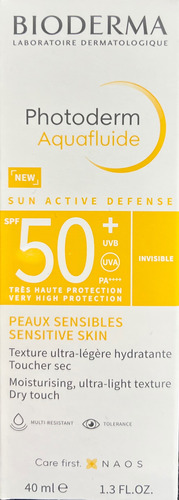 Bioderma Aquafluid Invisible Photoderm Spf50+toque Seco 40ml