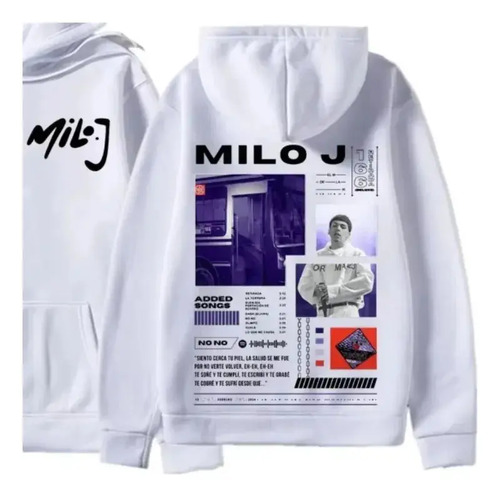 Sudadera Con Capucha Con El Rapero Print Milo J 166 Álbum 20