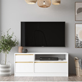 Mesa Tv Moderno Rack Led Mueble Smart Modular Melamina 160