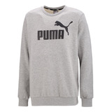 Buzo Puma Training Ess Big Logo Crew Adp Hombre Gris- Newspo