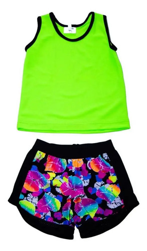 Ropa Deportiva Para Niña Conjunto Blusa/short 008