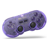 Joystick 8bitdo Sn30 Pro Sem Fio Roxo Cristal (violeta)