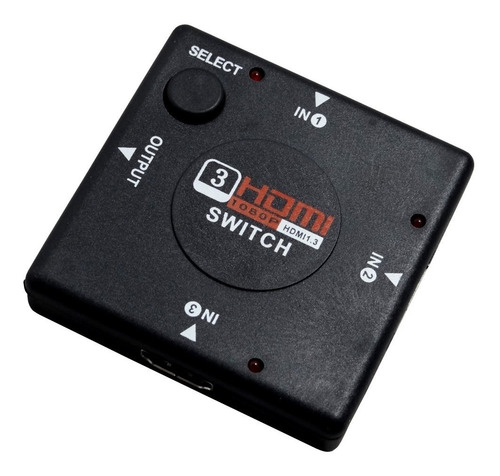 Adaptador Switch 3x1 Divisor 3 Portas Hdmi Lelong