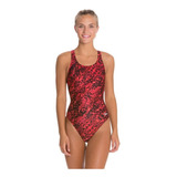 Malla Enteriza Speedo Powerflex Shatter Skin ~ Red