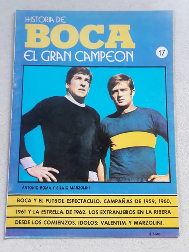 Revista Historia De Boca El Gran Campeon N° 17 Equipo 1965