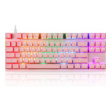 Motospeed Teclado Mecánico Juegos Profesional Rgb Rainbow 87