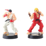 Figuras Street Fighter Set 2 Ryu Y Ken 9.5 Cm Colección