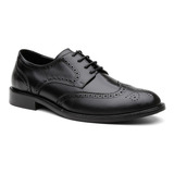 Sapato Social Brogue Masculino Couro Estilo Italiano