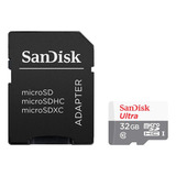 Cartão De Memória Sandisk Micro Sd 32gb Ultra 100mb/s
