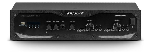 Amplificador Gr 3800 Bt G5 300wrms 4ohms Bivolt Frahm Cor Preto Potência De Saída Rms 300 W