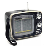 Radio Vintage Am Fm Bluetooth Usb Recargable Portatil