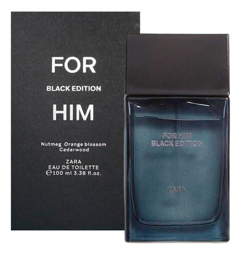 Perfume Zara Man For Him Black Edition Edt - 100 Ml