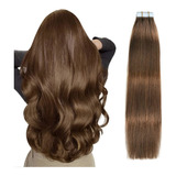 Extensiones Naturales Cabello Marrón Chocolate 18in 50gramos