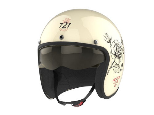 Casco Abierto Moto - Hawk 721 Never Give Up - Vintage - Rpm