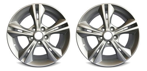 Kit 2 Llanta Aleacion Ford Focus Axa R16 5x108 Gris Bojanich