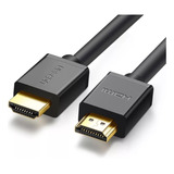 Ugreen Cabo Hdmi 5 Metros Alta Qualidade Full Hd E 4k Preto