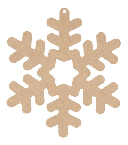 Copo Navideño Colganta Mdf Decorar Arbol 22cm Mylin 1pz Color 1