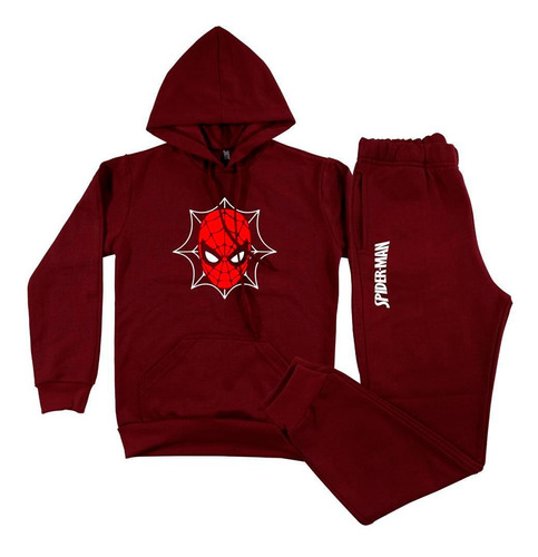 Conjunto De Frio Moletom Flanelado Infantil Homem Aranha