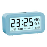 Reloj Despertador Digital Luz Lcd Temperatura