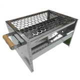 Churrasqueira 100% Inox 35x25 Acampamento Pesca Praia