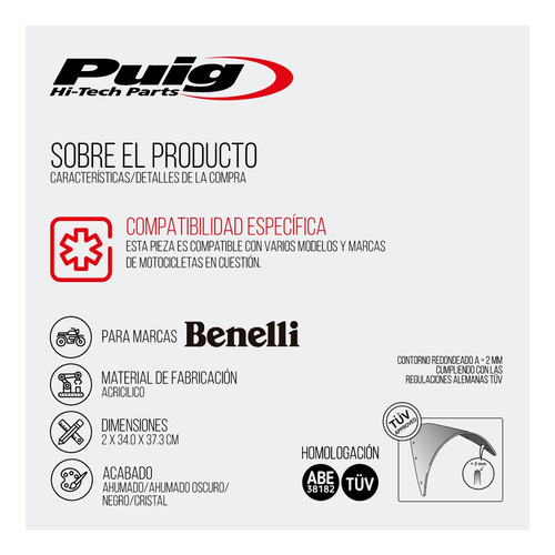 Cupula Parabrisa Puig Racing Tornado 302r