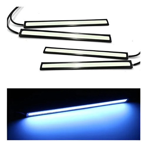 Barras Tira Led Cob 17 Cm Luces De Circulación Diurna 4pcs | Meses sin interés