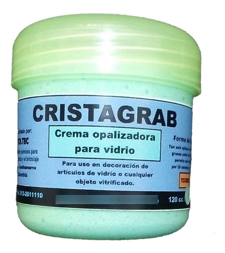 Esmerilado De Vidrio, Crema De Esmerilar X 120 Cc