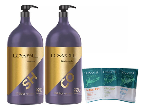 Linha Lavatório Lowell Shampoo + Condicionador 2,5 Litro 