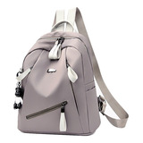 Mochila Casual Kivian Fashion Kv1410 Color Caqui Diseño Lisa 10l