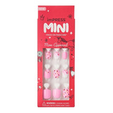 Kiss Impress Mini Uñas Postizas Rosada 20und