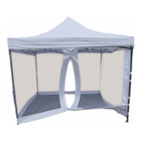 Toldo Plegable 3x3 Con Mosquitero Mallasombra Facil Armado