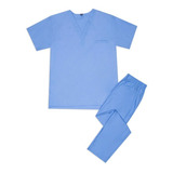 Ambo Oh! Wear Uniforme Médico Hombre - Lado X Poly Celeste