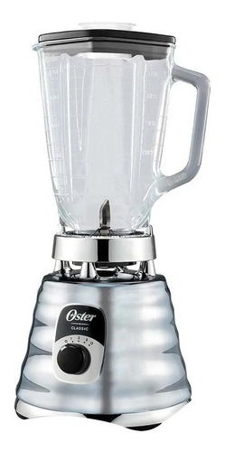 Licuadora Portátil Oster Classic Blst4655 1.25 L Cromada Con Vaso De Vidrio 127v